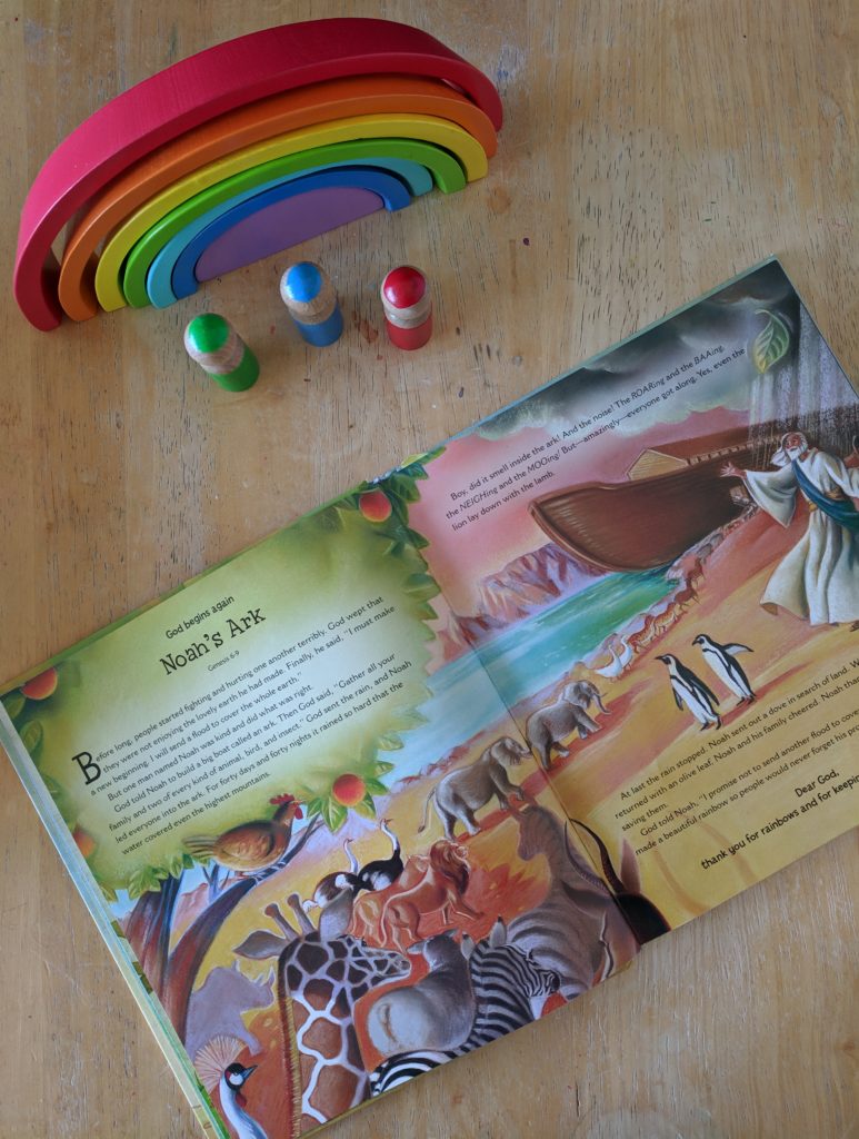 Example of Bible and Toys