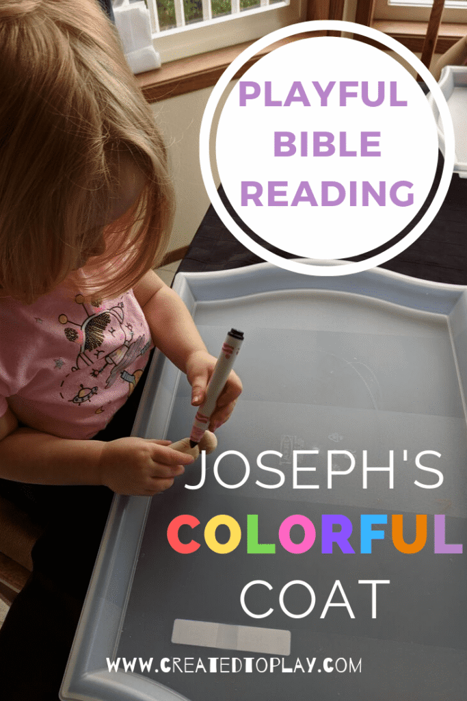 Joseph and His colorful coat playful bible reading