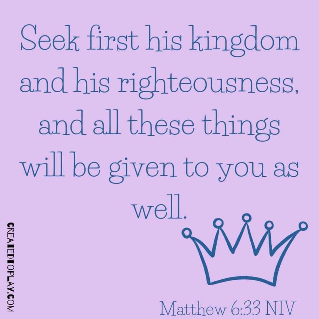 Seek God's Kingdom