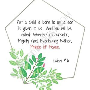 Advent and Christmas Verse Printables