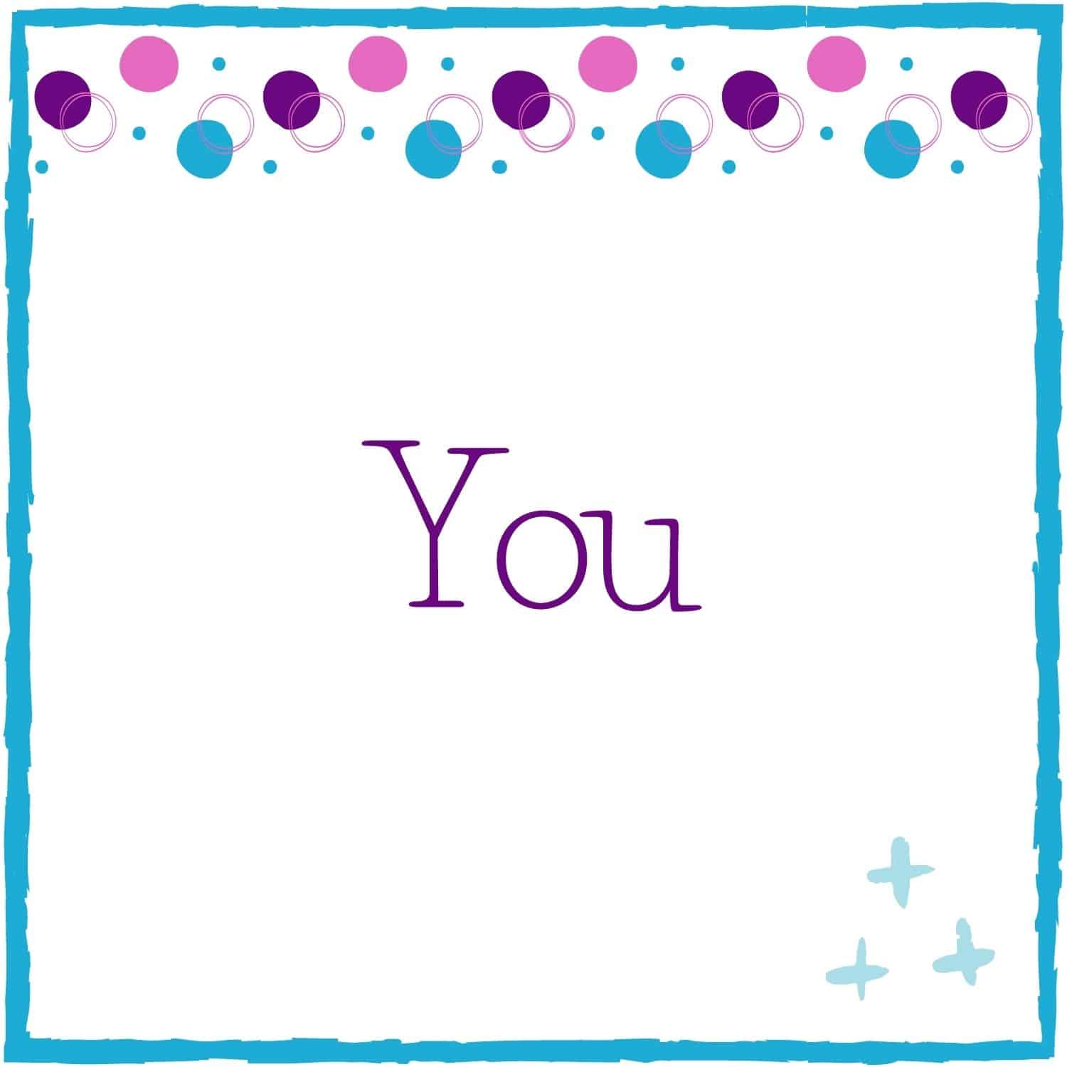 You