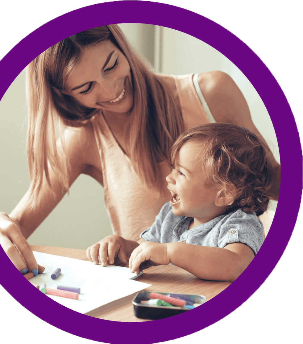 Woman with a child